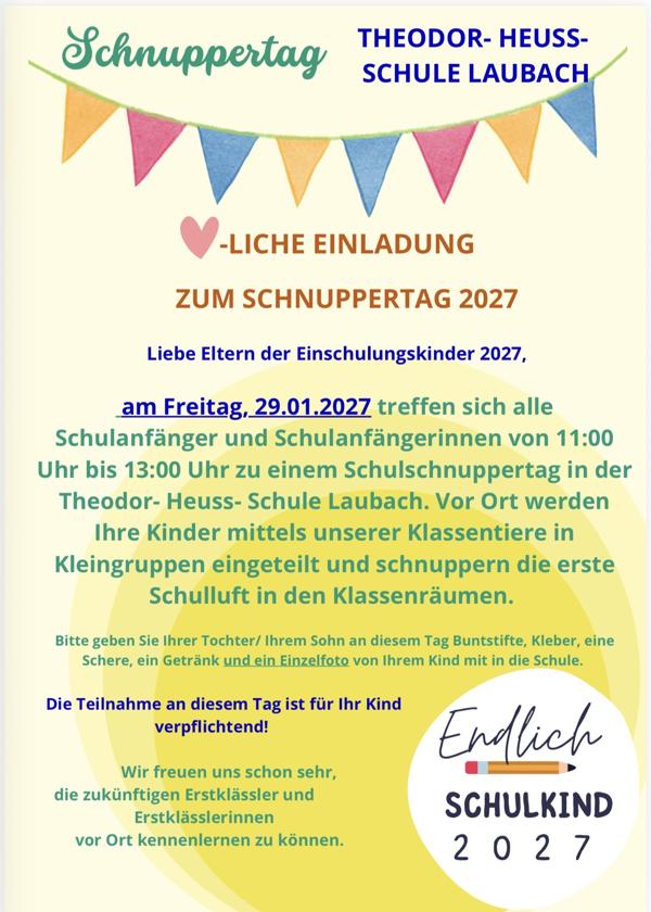 Schnuppertag 2027 Schnuppertag 2027